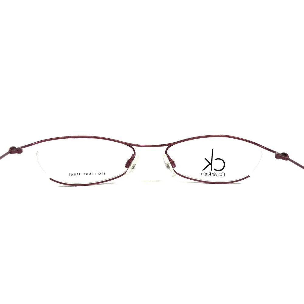 Calvin Klein Eyeglasses Frames ck5304 664 Burgundy Red Semi Rimmed 51-18-130